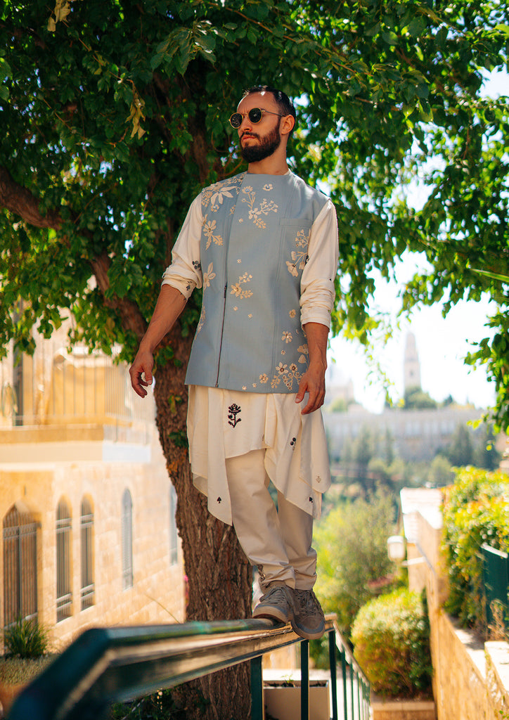 Amber Modern Designer Jacket for Men Wedding at Sahil Kochhar